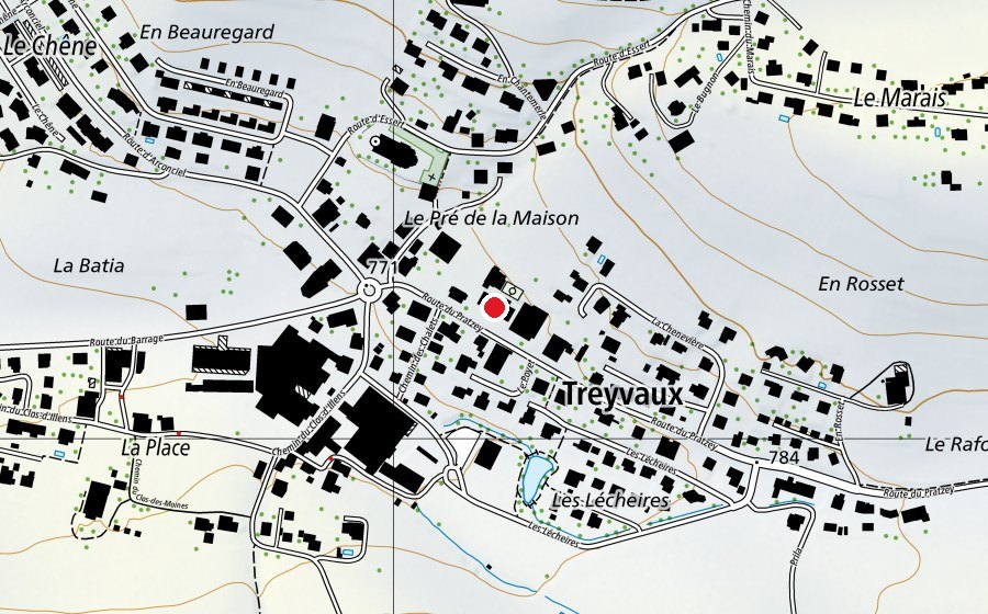 Map showing the location of Grande Ecole (School)