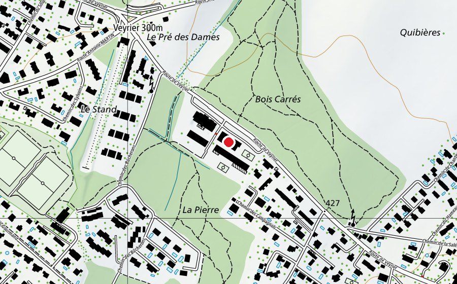 Mappa con la posizione di Halle de sport (Scuola)