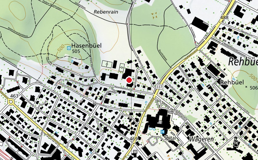 Mappa con la posizione di Heilpädagogische Schule (HPS) (Scuola)