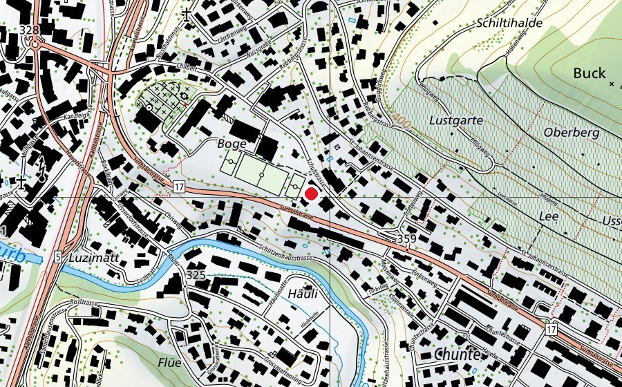 Carte indiquant l’emplacement de Heilpädagogische Sonderschule HPS (École)