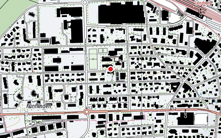 Mappa con la posizione di Heilpädagogische Sonderschule Lenzburg (Scuola)