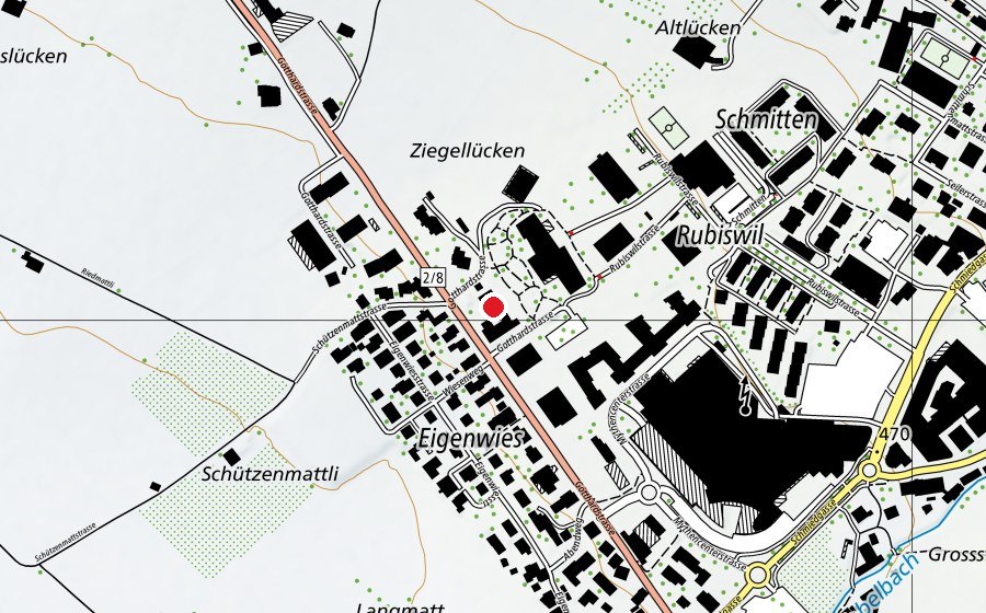 Carte indiquant l’emplacement de Heilpädagogisches Zentrum Innerschwyz (École)