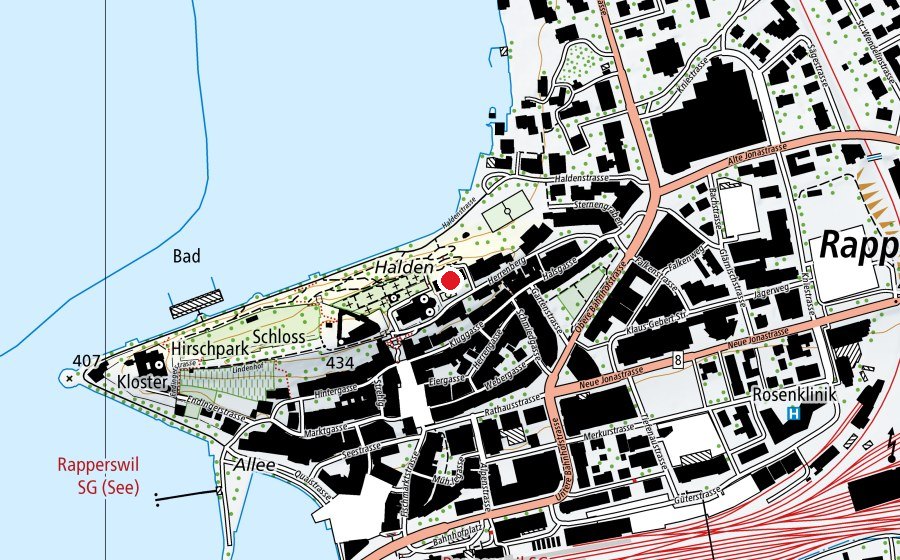 Map showing the location of Herrenberg (School)