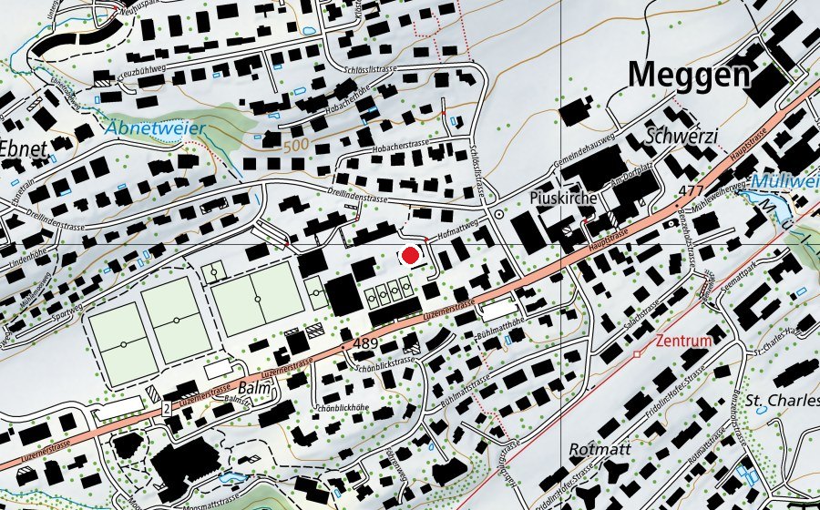 Mappa con la posizione di Hofmatt 4 (Scuola)