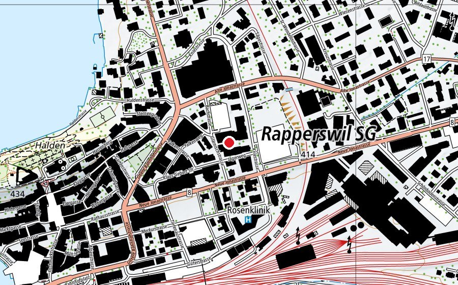 Mappa con la posizione di HSO Wirtschafts- und Informatikschule (Scuola)