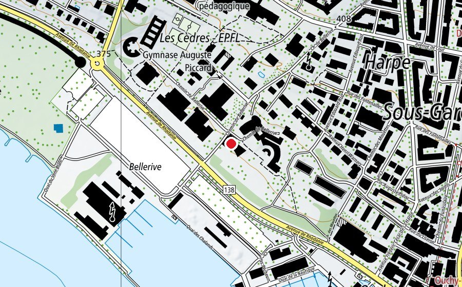 Map showing the location of IMD (School)