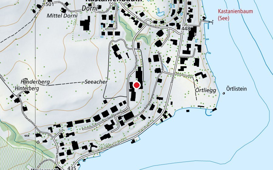 Carte indiquant l’emplacement de IMI-Luzern (École)