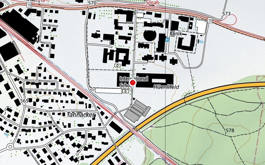 Mappa con la posizione di International School of Berne (Scuola)