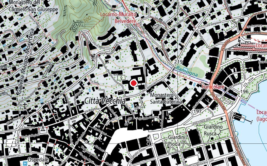 Map showing the location of Istituto Sant'Eugenio (School)