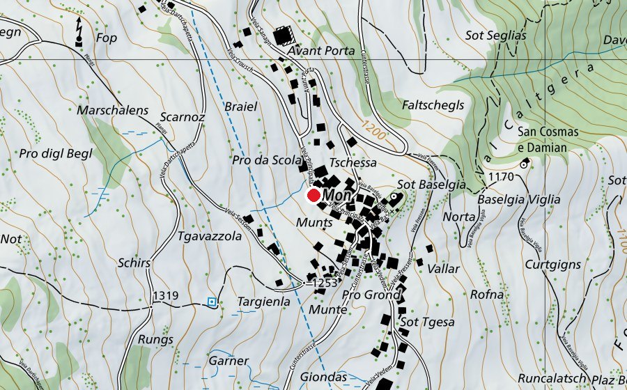 Map showing the location of Jgesa communala (School)