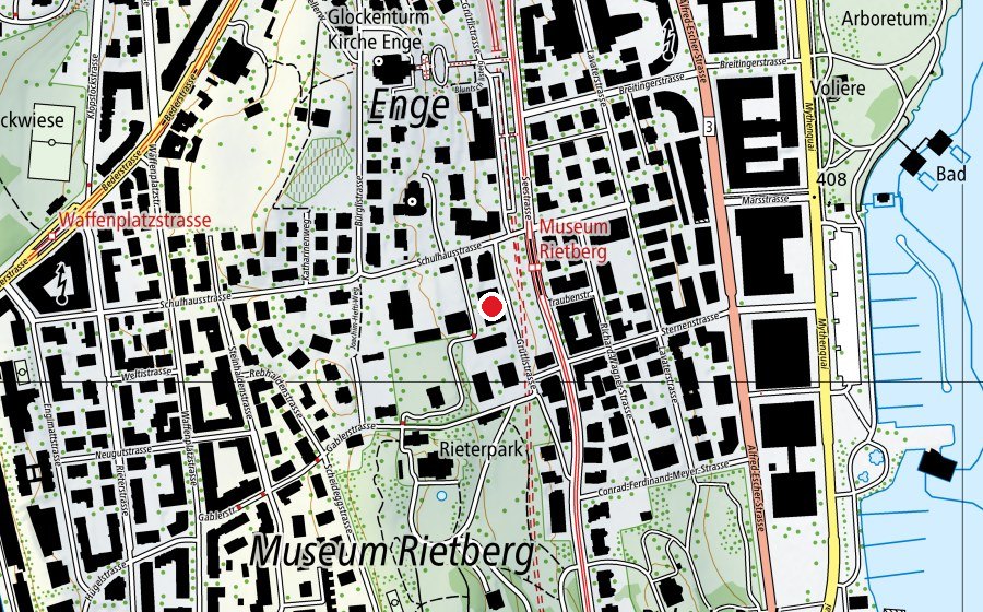 Carte indiquant l’emplacement de Jüdische Schule NOAM (École)
