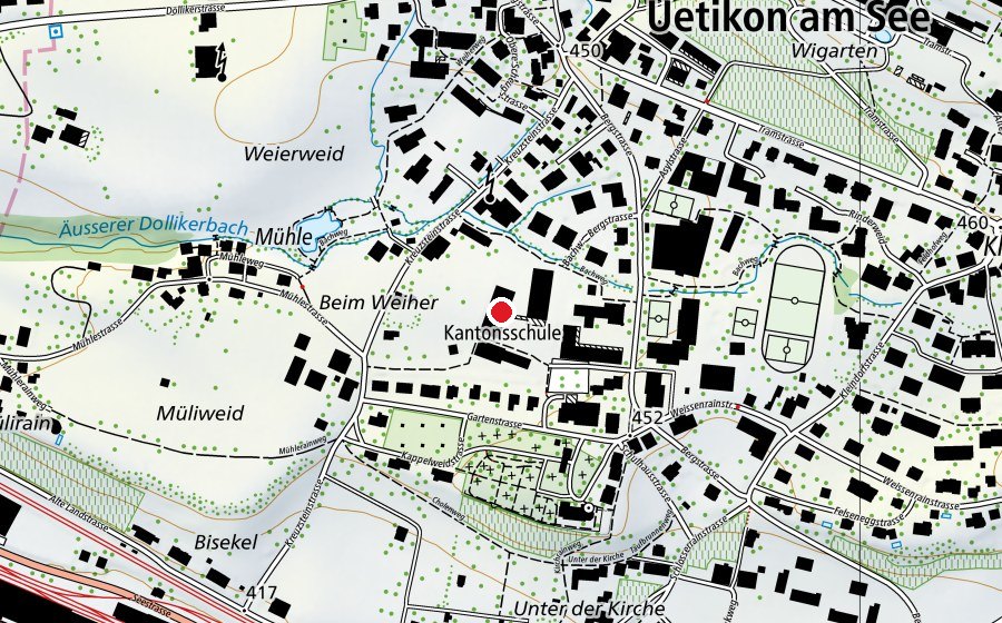 Mappa con la posizione di Kantonsschule Uetikon am See (Scuola)
