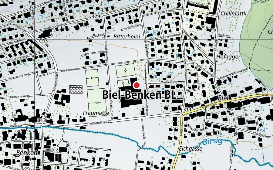 Carte indiquant l’emplacement de Kilchbühl (École)