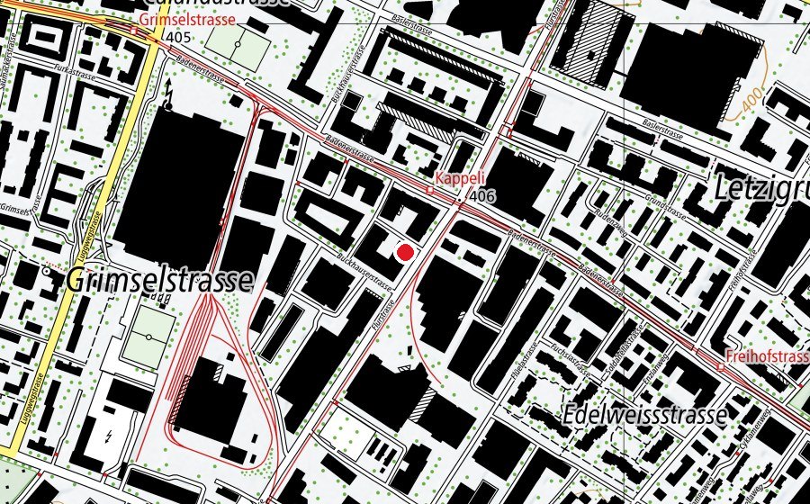 Carte indiquant l’emplacement de kinder campus (École)