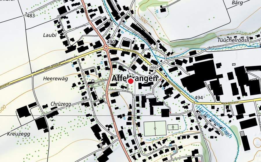 Carte indiquant l’emplacement de Kindergarten (École)