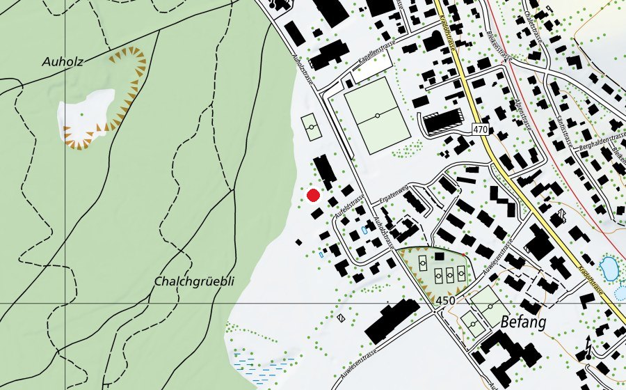 Carte indiquant l’emplacement de Kindergarten Auholz (École)