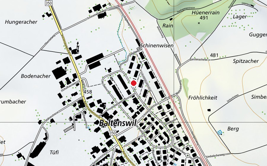 Mappa con la posizione di Kindergarten Baltenswil (Scuola)
