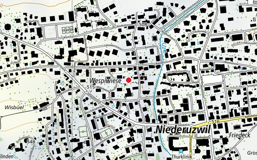 Mappa con la posizione di Kindergarten Bankstrasse (Scuola)