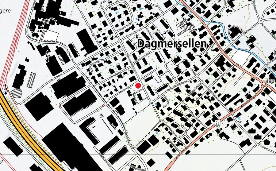 Map showing the location of Kindergarten (School)