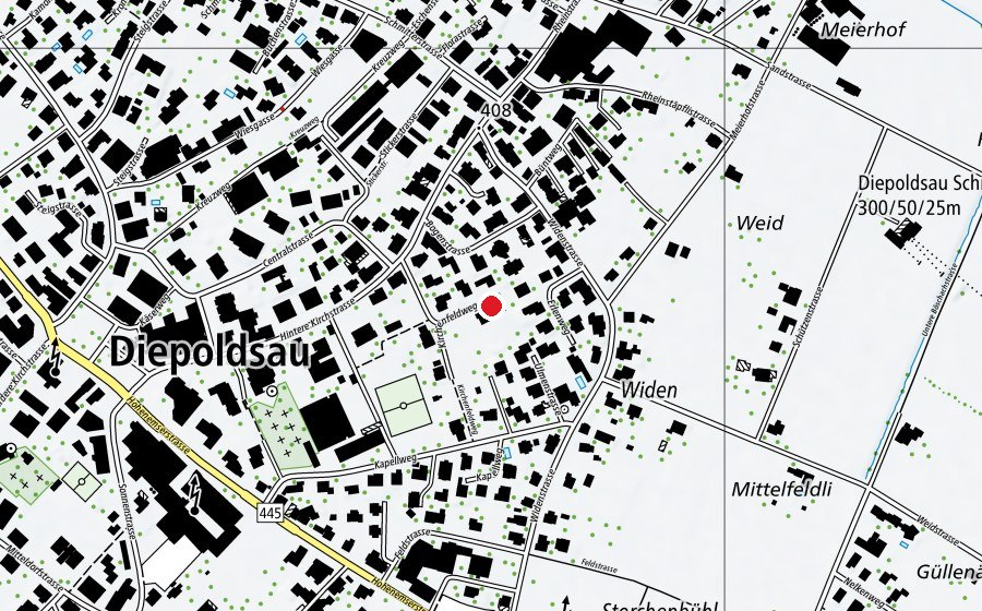 Carte indiquant l’emplacement de Kindergarten (École)