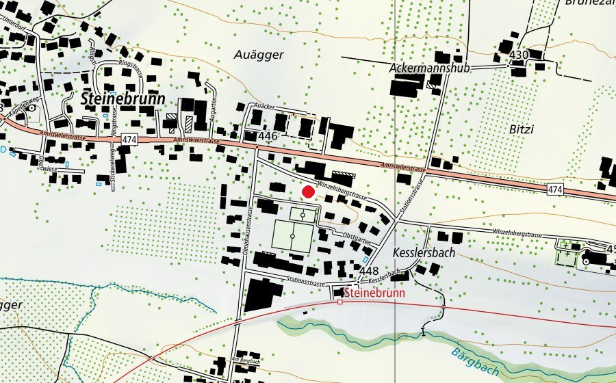 Carte indiquant l’emplacement de Kindergarten (École)