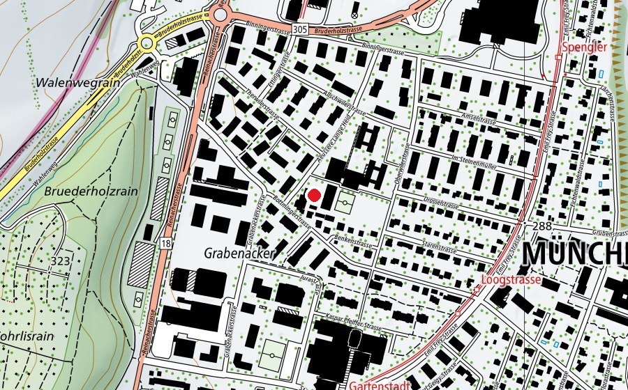Mappa con la posizione di Kindergarten Lange Heid (Scuola)
