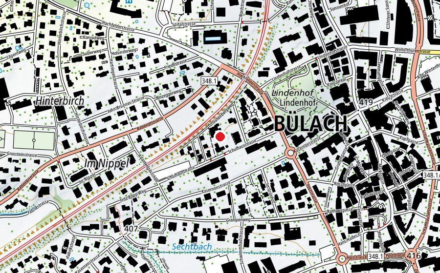 Mappa con la posizione di Kindergarten Lindenhof (Scuola)