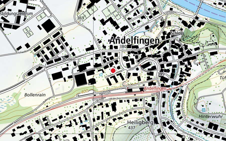 Mappa con la posizione di Kindergarten Lochpünt / Hort Mikado (Scuola)