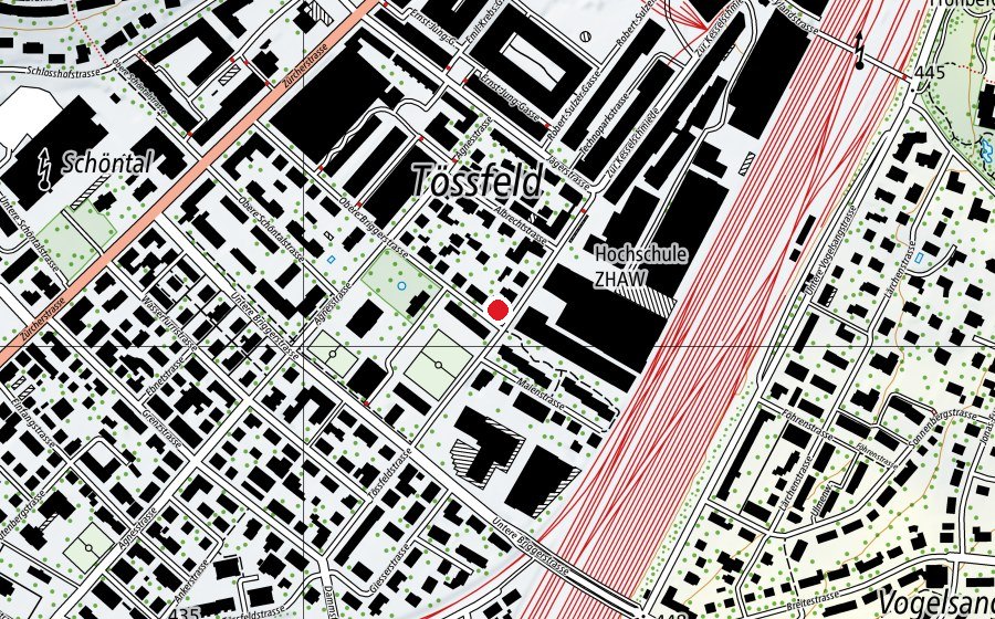 Mappa con la posizione di Kindergarten Rudolf Steiner Schule (Scuola)