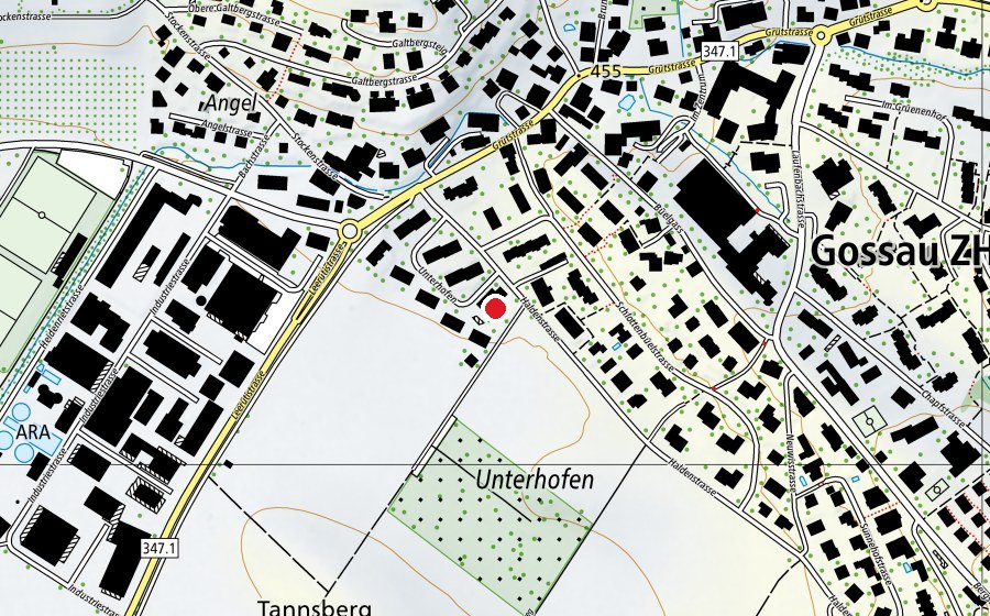 Carte indiquant l’emplacement de Kindergarten Unterhofen (École)