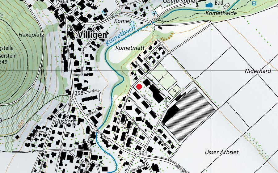 Mappa con la posizione di Kindergarten (Scuola)