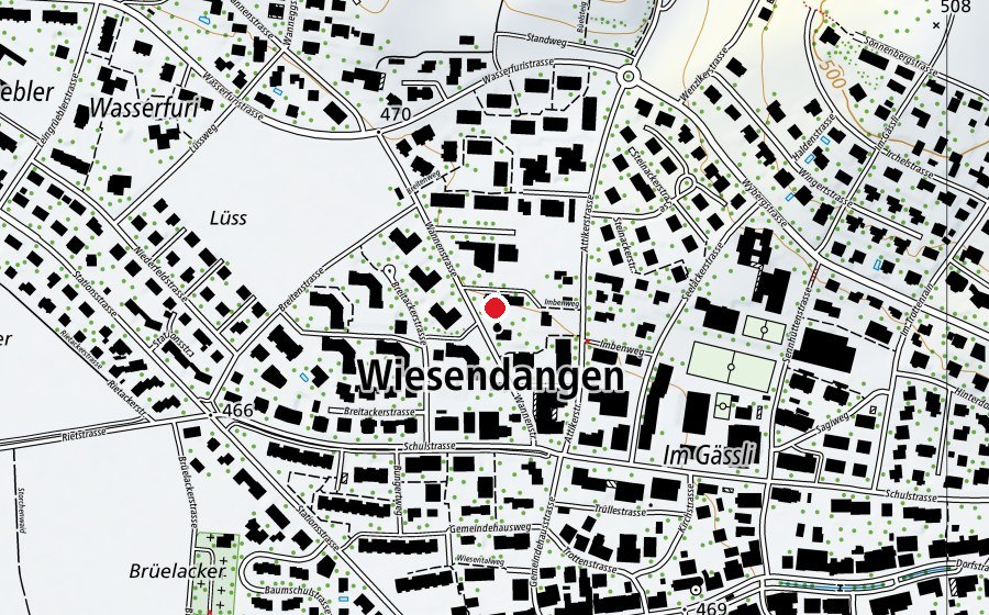 Carte indiquant l’emplacement de Kindergarten Wanne (École)