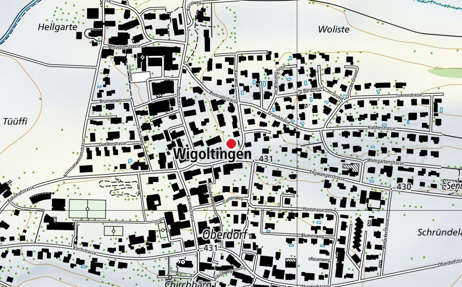 Mappa con la posizione di Kindergarten Wigoltingen (Scuola)