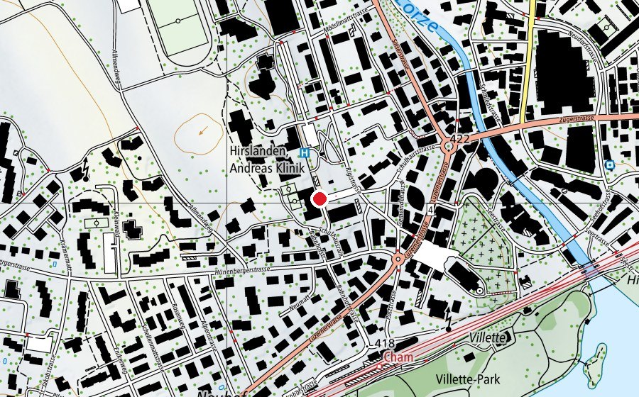 Mappa con la posizione di Kirchbühl (Scuola)