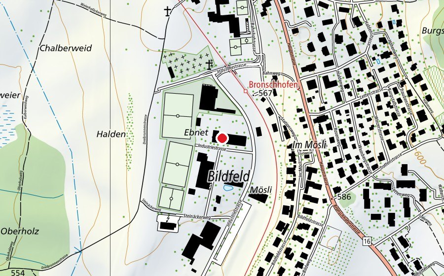 Map showing the location of KiTS Zweisprachige Tagesschule (School)