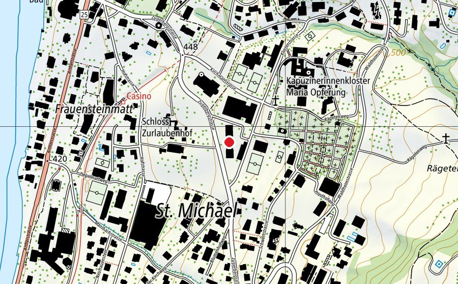 Mappa con la posizione di Kollegium St. Michael (Scuola)
