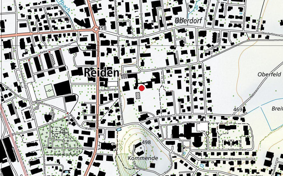 Map showing the location of Kooperative Sekundarschule KSS Johanniter (School)