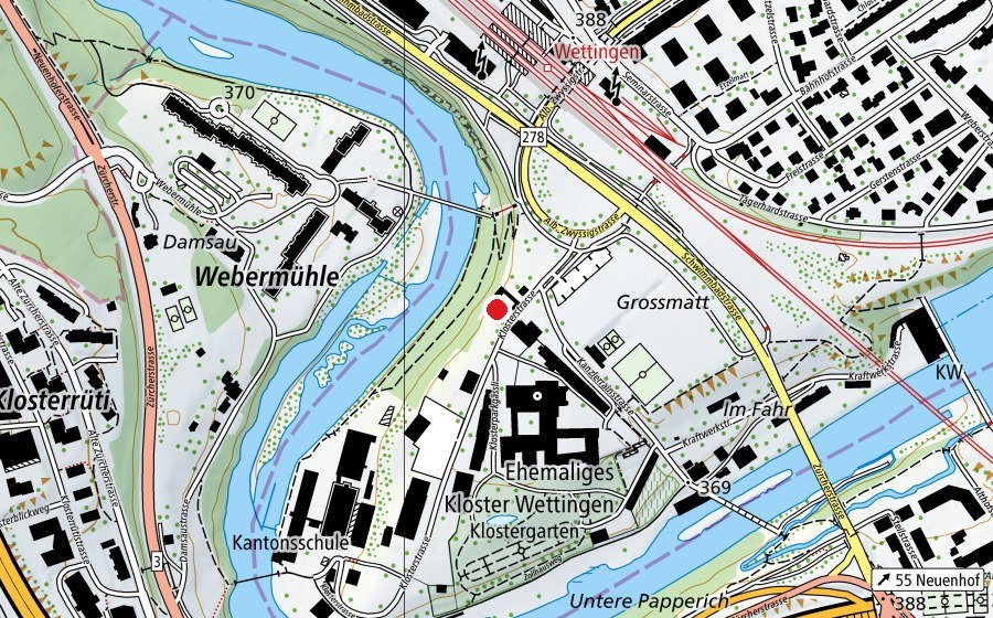 Mappa con la posizione di KSWE Gartensaal (Scuola)