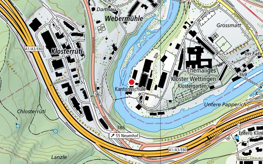 Mappa con la posizione di KSWE Riverside (Scuola)
