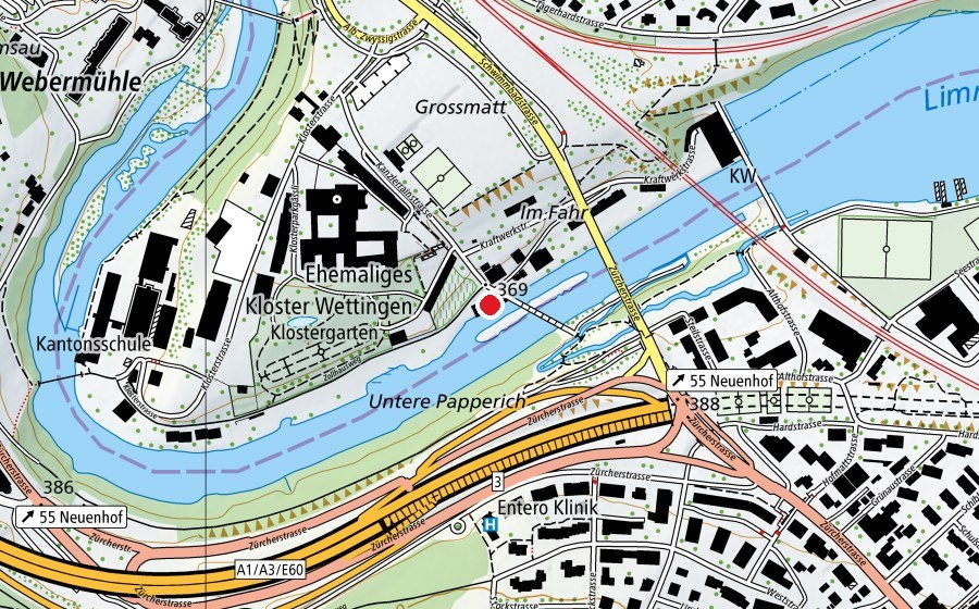 Carte indiquant l’emplacement de KSWE Zollhaus (École)