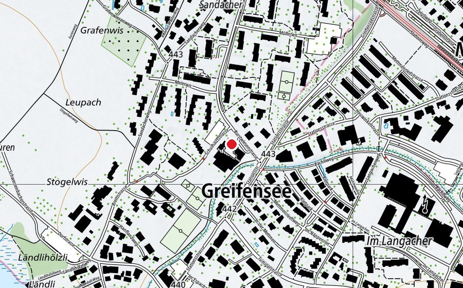 Map showing the location of KUK Tagesschule (School)