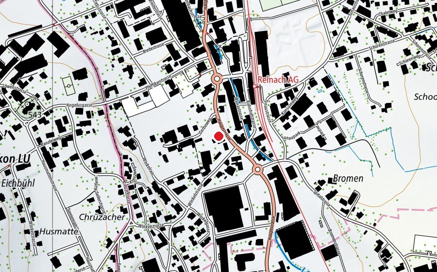 Karte mit dem Standort von KV Business School (Schule)