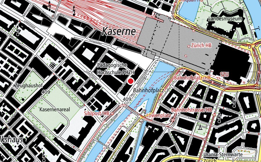 Mappa con la posizione di KV Business School (Scuola)