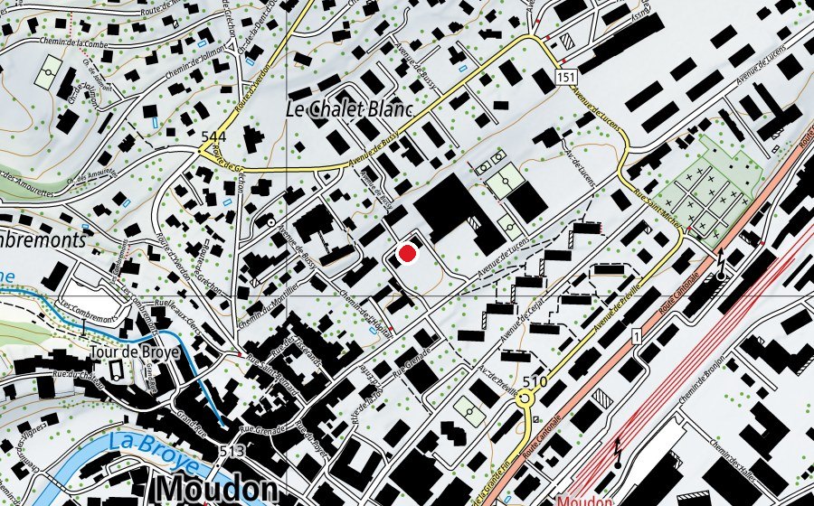 Carte indiquant l’emplacement de L'Ancienne Ochette (École)