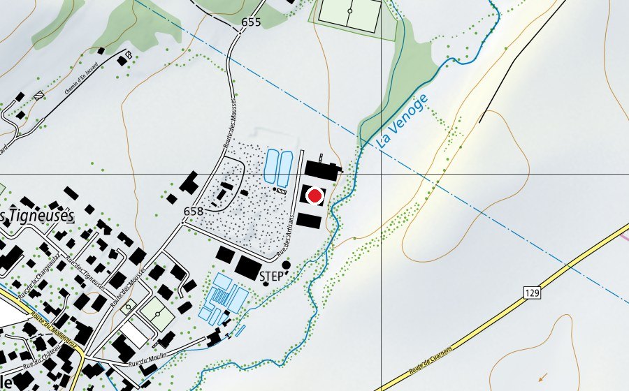 Map showing the location of La Bergerie (School)