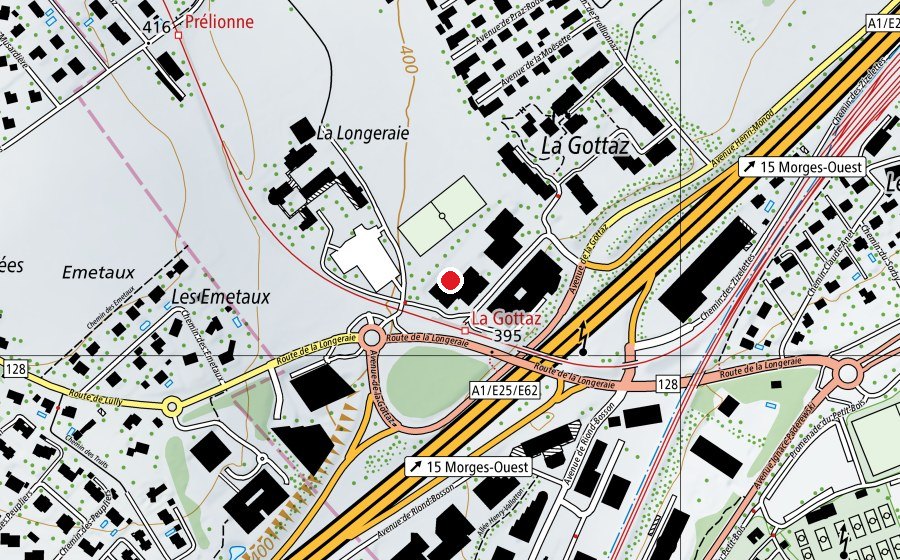 Carte indiquant l’emplacement de Lake Leman International School (École)