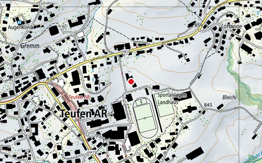 Mappa con la posizione di Landhaus (Scuola)