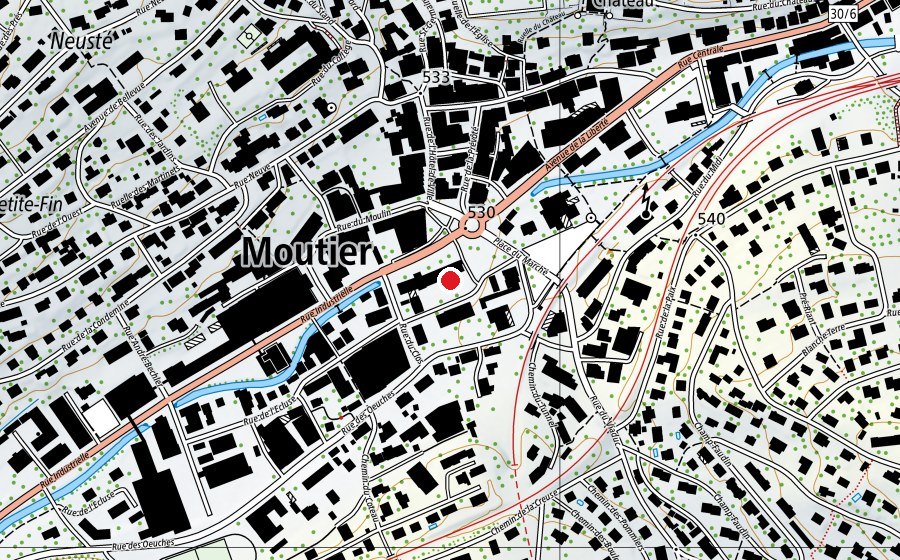 Carte indiquant l’emplacement de Le Clos (École)