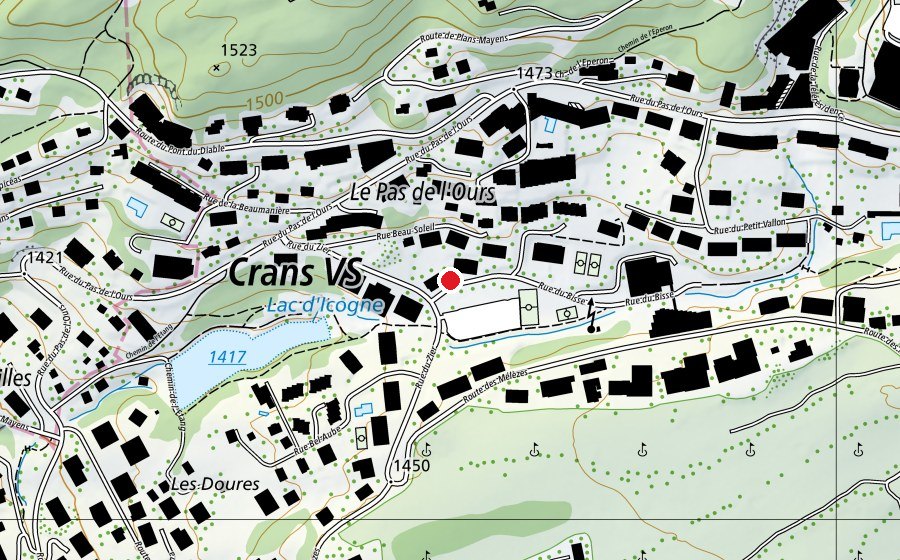 Map showing the location of Le Régent (School)