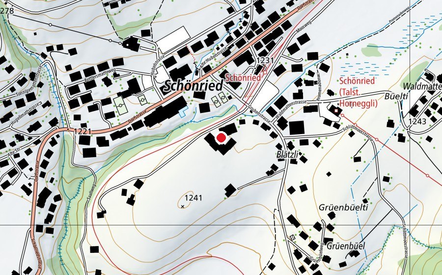 Map showing the location of Le Rosey - Winter Campus Gstaad (School)